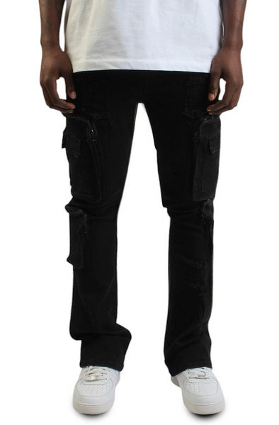 Front View Duffer Cargo Stacked Pant