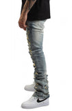 Cirrus Distressed Stacked Jean