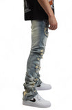 Cirrus Distressed Stacked Jean