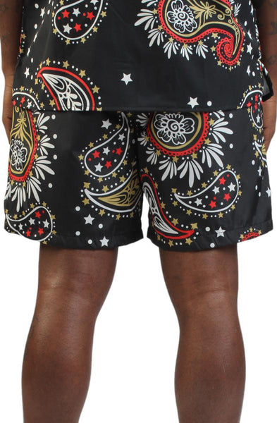 Paisley Nylon Short