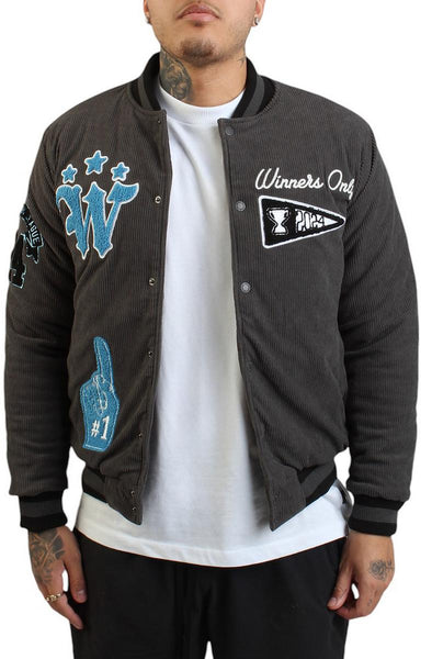 Front View World Champs Varsity Jacket