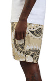 Paisley Nylon Short