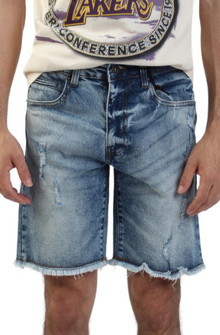 Zachariah Raw Hem Denim Short